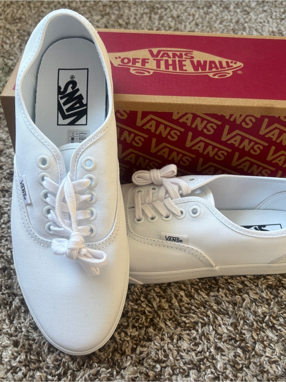Vans White Canvas Low-Top Sneakers - Men's